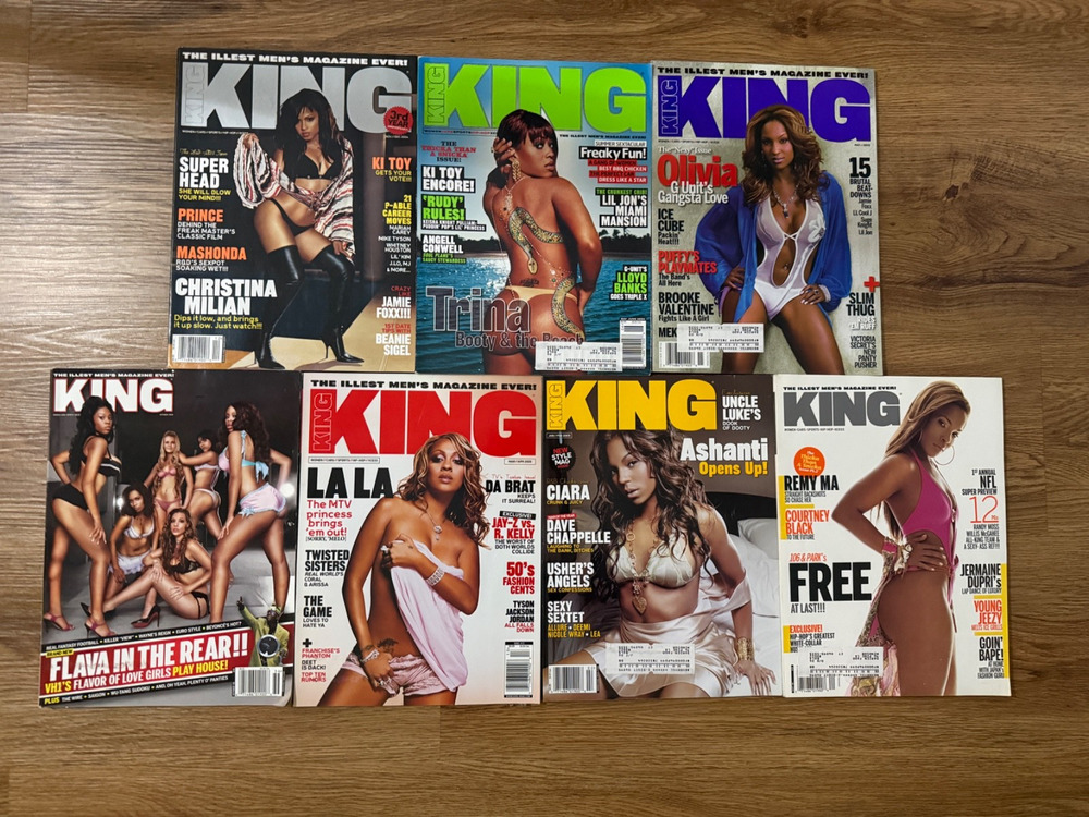 KING Magazine Lot 7 2004 2005 2006 Trina Ashanti Christina Milian Hip Hop